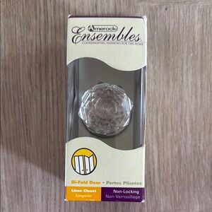 New Silver Decorative Bath Accent Piece Crystal Linen door knob